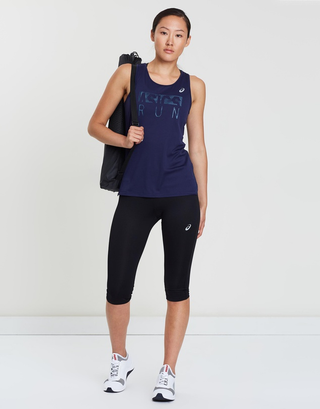 Illustration for article titled Silver
graphic tank- Asics